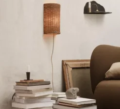 Abat-jour, Dou, naturel, Ø11cm, H30cm - Ferm Living