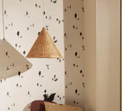 Suspension*Ferm Living Abat-jour, Dou, , Ø45cm, H37cm - naturel