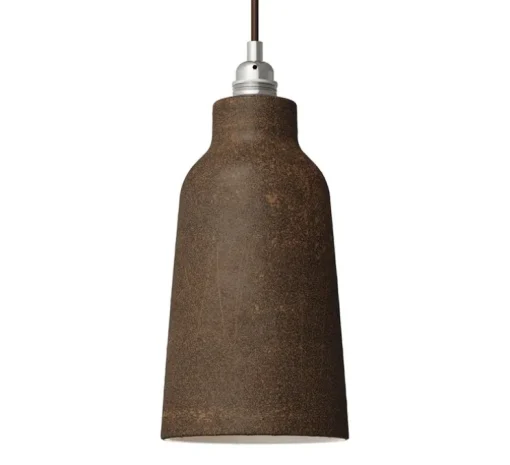 Abat-jour ou base, Bouteille, série Materia, corten, Ø15cm, H28cm - Creative Cables