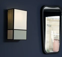 Applique*Sarah Lavoine Abat-jour pour Applique murale, Radieuse, , L21cm, H36cm - écru, vert amande, noir