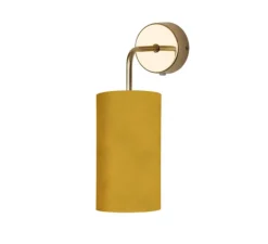 Suspension*Ebb and Flow Abat-jour, Rosyta, , Ø11,5cm, H22cm - jaune