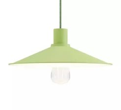 Abat-jour seul, Swing Pastel, vert prairie, Ø30cm, H6cm - Creative Cables