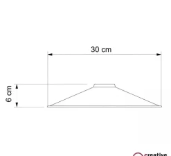 Abat-jour seul, Swing Pastel, vert prairie, Ø30cm, H6cm - Creative Cables