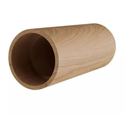 Accessoires*Creative Cables Abat-jour seul, Tub-E14 avec douille à double bague, bois, L6cm, H15,3cm - bois clair