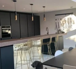 Accessoires*Creative Cables Abat-jour seul, Tub-E14 avec douille à double bague, , L6cm, H15,3cm - bronze satiné