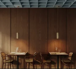 Accessoires*Creative Cables Abat-jour seul, Tub-E27 avec douille à double bague, bois de hêtre, L8,6cm, H20cm - bois clair