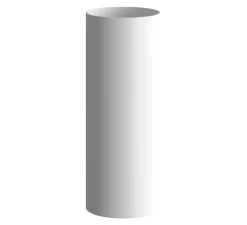 Accessoires*Creative Cables Abat-jour seul, Tub-E14 avec douille à double bague, , L6cm, H15,3cm - blanc mat