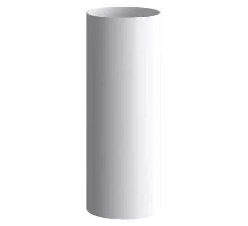 Accessoires*Creative Cables Abat-jour seul, Tub-E14 avec douille à double bague, , L6cm, H15,3cm - blanc mat