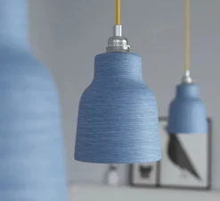 Accessoires*Creative Cables Abat-jour Vaso Materia, série vase céramique, , Ø13cm, H15cm - bleu
