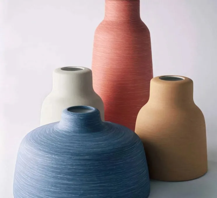 Abat-jour Vaso Materia, série vase céramique, terracotta, Ø13cm, H15cm - Creative Cables