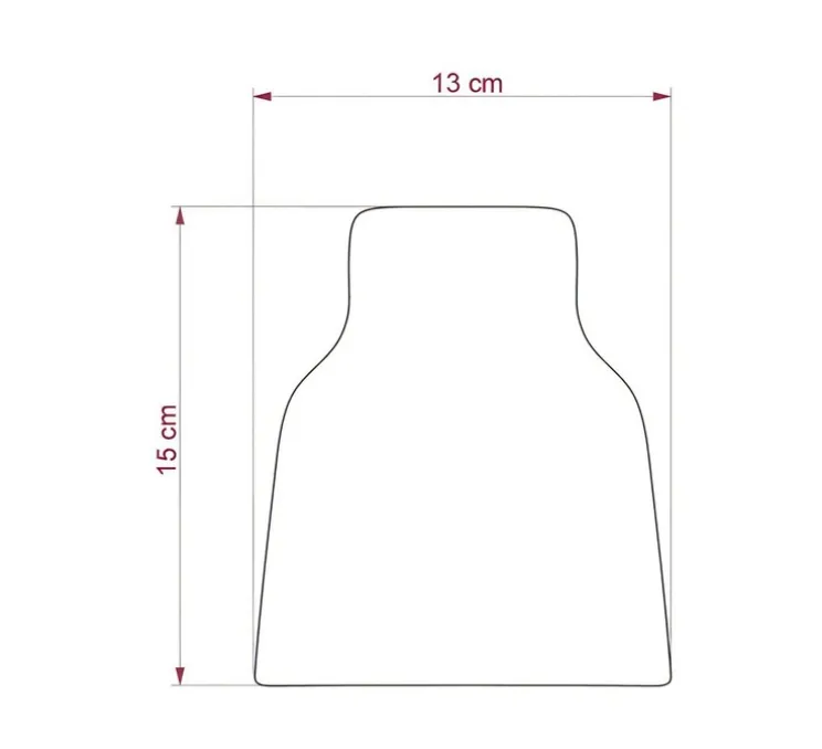 Abat-jour Vaso Materia, série vase céramique, blanc brillant, Ø13cm, H15cm - Creative Cables