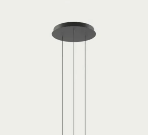Accessoire, Rosace 3 lights, noir mat, Ø38cm, H4,2cm - Lodes