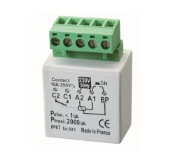 Transformateur*Yokis Accessoire, UP, Simple, Télérupteur encastré filaire 2000W x1, L4,5cm, H2,5cm -
