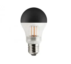 Accessoires, ampoule LED, E27, transparent et noir, LED, 2700K, 200lm, Ø6cm, H11,2cm - ZANGRA