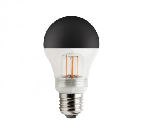 Accessoires, ampoule LED, E27, transparent et noir, LED, 2700K, 200lm, Ø6cm, H11,2cm - ZANGRA