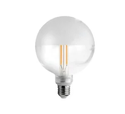 Accessoires, Ampoule LED Verre clair + dépoli , transparent, Ø12,5cm, H17,5cm - Zangra