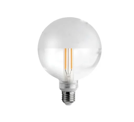 Accessoires, Ampoule LED Verre clair + dépoli , transparent, Ø12,5cm, H17,5cm - Zangra