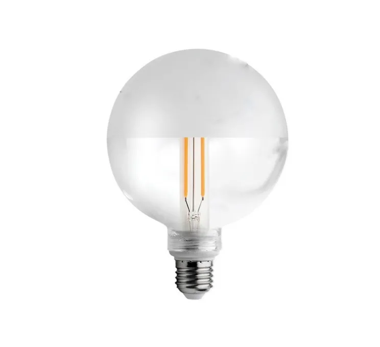 Accessoires, Ampoule LED Verre clair + dépoli , transparent, Ø12,5cm, H17,5cm - Zangra