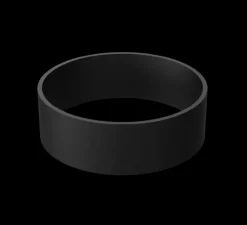 Accessoires, anneau pour plafonnier, noir fumé, Ø9,5cm, H3cm - Tonone