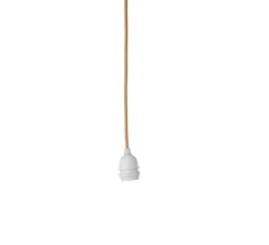 Rosace & Câble*Ebb and Flow Accessoires, câble + douille E27, Round Gold M, pour suspension, or, L200cm -