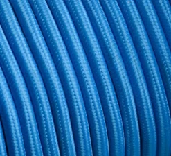 Accessoires, câble, textilecable.030.002, bleu turquoise, L200 - Zangra