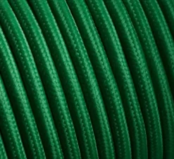 Accessoires, câble, textilecable.010.002, vert, L100cm, H0,5cm - Zangra