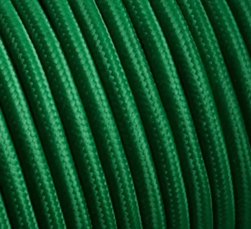 Accessoires, câble, textilecable.010.002, vert, L100cm, H0,5cm - Zangra