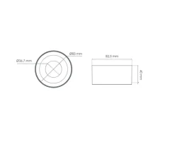 Accessoires*Solum Accessoires, Deco Drop, , Ø8,3cm, H4cm - Noir mat
