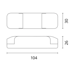 Accessoires|Transformateur*Flos Accessoires,, Driver 12W, 220/240V, non dimmable, , L10,4cm, H2,6cm - blanc