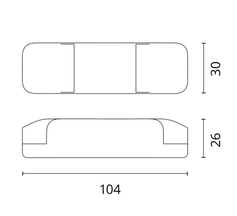 Accessoires|Transformateur*Flos Accessoires,, Driver 12W, 220/240V, non dimmable, , L10,4cm, H2,6cm - blanc