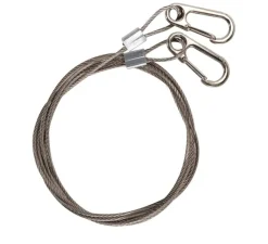 Accessoires*SLV Accessoires, Filin de sécurité pour Panel V, acier, L150 cm -