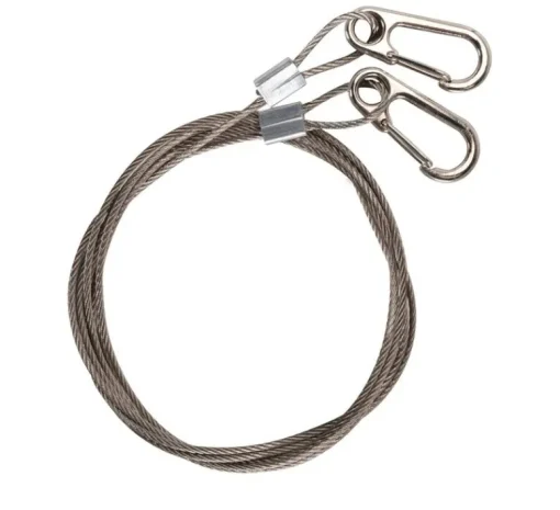 Accessoires*SLV Accessoires, Filin de sécurité pour Panel V, acier, L150 cm -