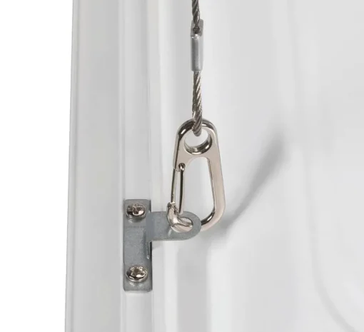 Accessoires*SLV Accessoires, Filin de sécurité pour Panel V, acier, L150 cm -