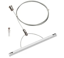 Accessoires*SLV Accessoires, Kit de suspension pour câble tendu T.B.T Tenseo, , Ø1,5cm, L200cm - blanc