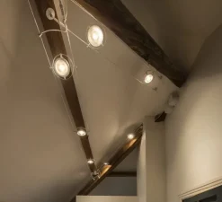 Accessoires*SLV Accessoires, Kit support mural pour câble tendu T.B.T Tenseo, , Ø5cm, H11,5cm - blanc