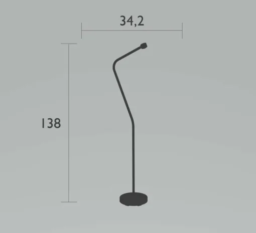 Accessoires*Fermob Accessoires, Pied simple Aplô, , L34,2cm, H138cm - miel