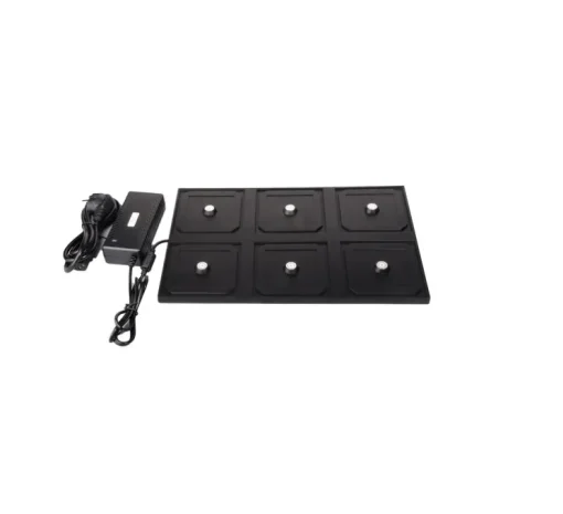 Accessoires, Plateau de recharge six baladeuses Drink, noir, L40cm, H25cm - Nedgis