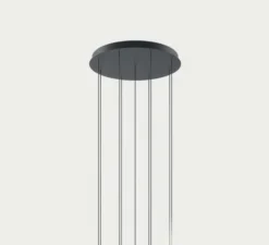 Accessoires, Rosace 9 lights, noir mat, Ø50cm, H4,2cm - Lodes