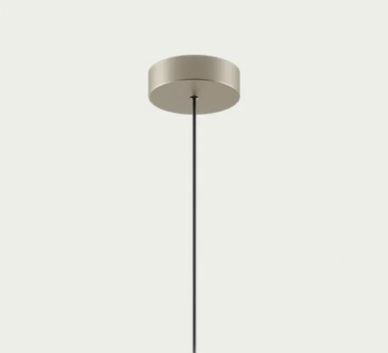 Accessoires|Rosace & Câble*Lodes Accessoires, Rosace Single Mini, , Ø9,5cm, H2,6cm - champagne mat
