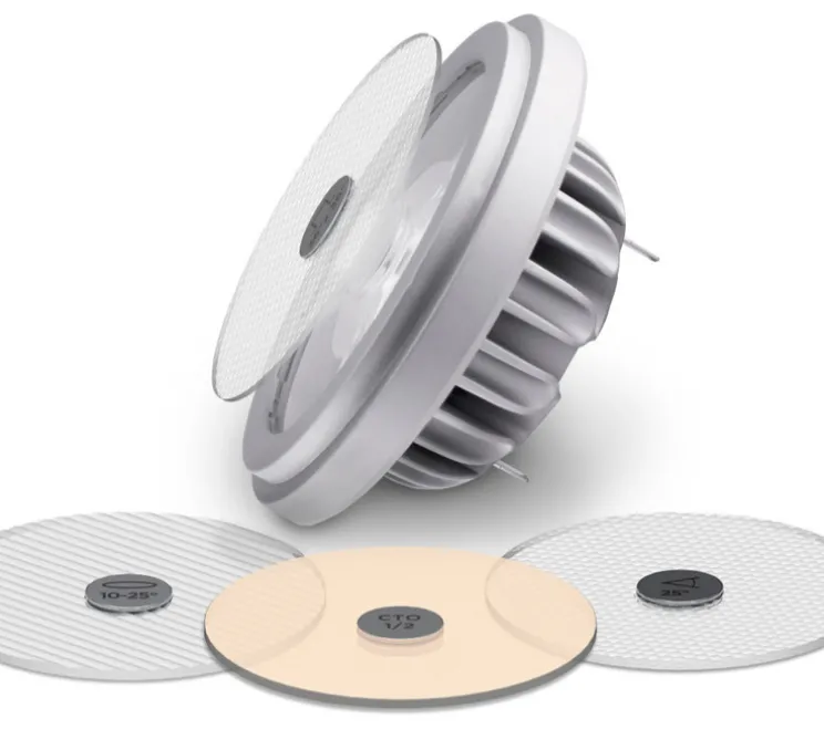Accessoires, Snap 25°, écarteur de faisceaux, pour GU10 et GU5.3, transparent, Ø5cm, H0,2cm - Soraa