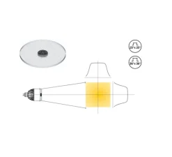 Accessoires*Soraa Accessoires, Snap 25° x 25°, écarteur carré de faisceaux, pour GU10 et GU5.5, , Ø5cm, H0,2cm - transparent