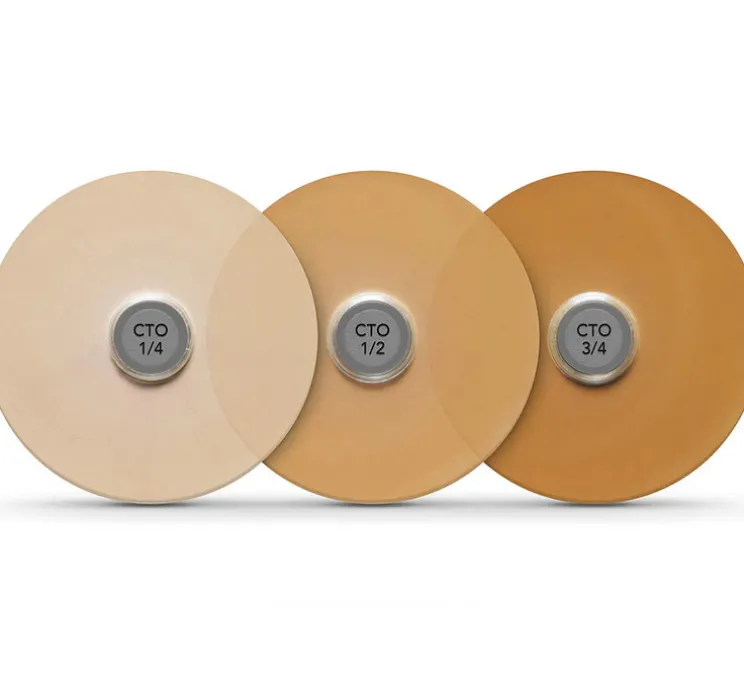 Accessoires, Snap Modificateur de température de couleur, pour GU10 et GU5.5, 1/2 CTO, transparent, Ø5cm, H0,2cm - Soraa