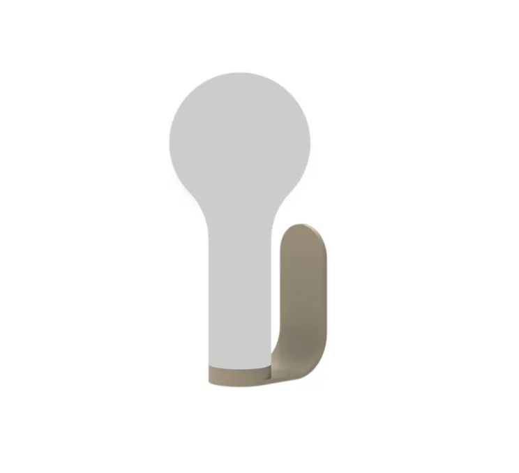 Accessoires, Support applique murale, Gris Argile, IP54, Lcm, H12cm - Fermob