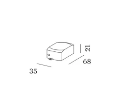 Accessoires, Transformateur 90215203, non variable, 6W, 700mA, 3-8.4V, L6,8cm, H3,5cm - Wever&Ducré