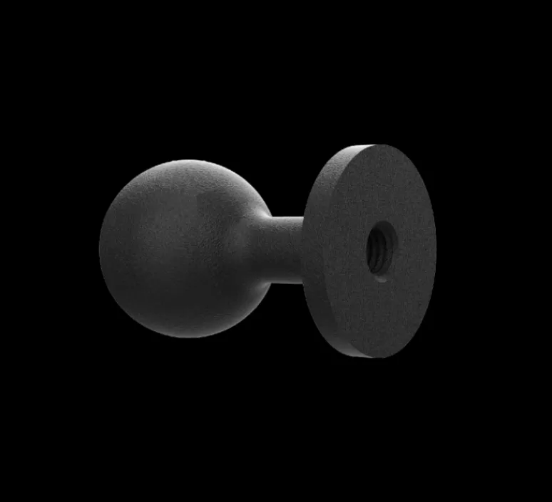 Accessoires*Tonone Accessoires,One Knob, , L2,5cm, H2,25cm - noir