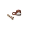 Agrafe de fixation en métal pour conduit, Garby, Paquet de 25 pièces, Ø20mm - Fontini