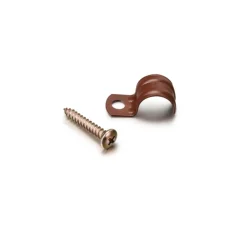 Agrafe de fixation en métal pour conduit, Garby, Paquet de 25 pièces, Ø20mm - Fontini