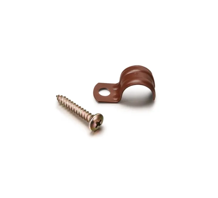 Agrafe de fixation en métal pour conduit, Garby, Paquet de 25 pièces, Ø20mm - Fontini