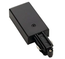 Alimentation pour rail 1 allumage, 230v, noir, terre gauche - SLV
