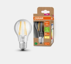 Ampoule*Osram Ampoule, E27, Classic A, LED, 3000K, 806lm, Ø6cm, H10,5cm - transparent